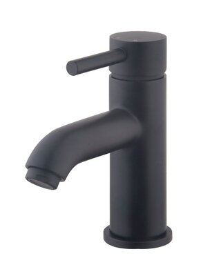 Wiesbaden Lage Wastafelmengkraan Cadans - Zwart - H16 cm