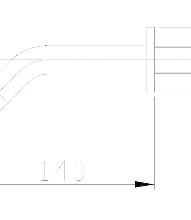 Wiesbaden Toiletkraan met Muurbevestiging - Mat Zwart