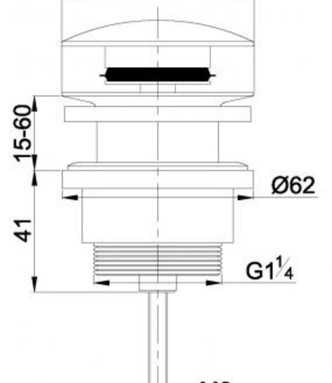 Wiesbaden Clickwaste Wiesbaden Luxe 5/4 Laag Model Gunmetal