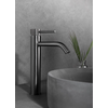 Wastafelkraan Wiesbaden Ribbd Opbouw XL Hoge Uitloop Gunmetal