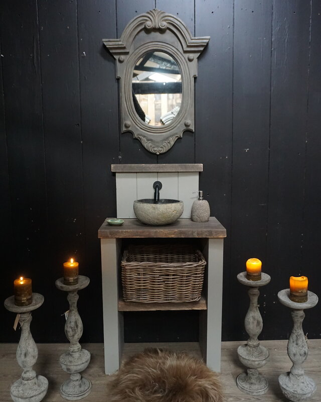 Rene Houtman Cosy toiletmeubel met trog en pompstraat - SET