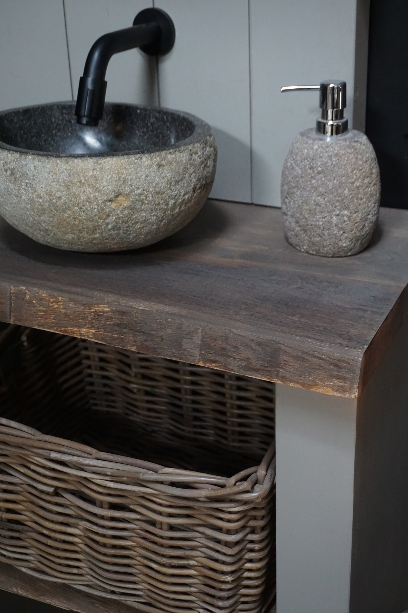 Rene Houtman Cosy toiletmeubel met trog en pompstraat - SET