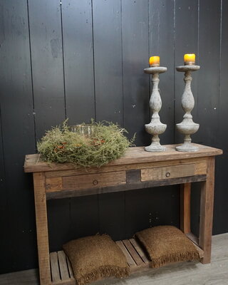 Rene Houtman Sidetable Muurtafel Barrano Naturel L140 cm