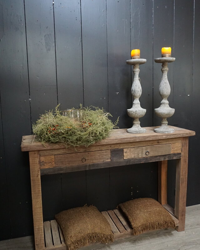 Rene Houtman Sidetable Muurtafel Barrano Naturel L140xD40xH90 cm
