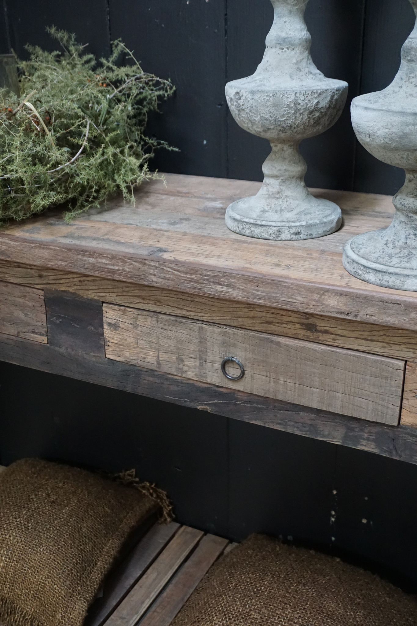 Rene Houtman Sidetable Muurtafel Barrano Naturel L140xD40xH90 cm