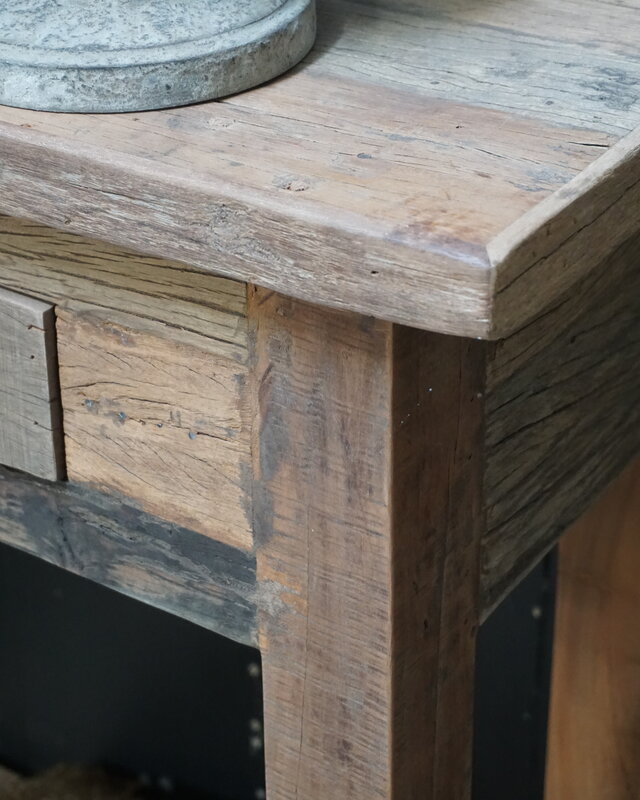 Rene Houtman Sidetable Muurtafel Barrano Naturel L140xD40xH90 cm