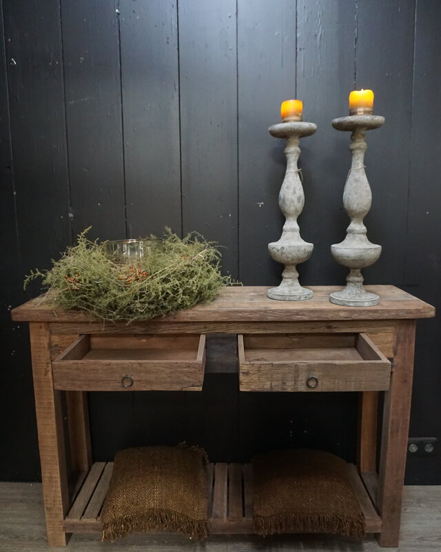 Rene Houtman Sidetable Muurtafel Barrano Naturel L140xD40xH90 cm