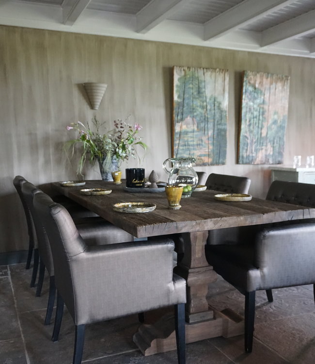 Rene Houtman Kloostertafel Huez Massief Hardhout - Kies Maat