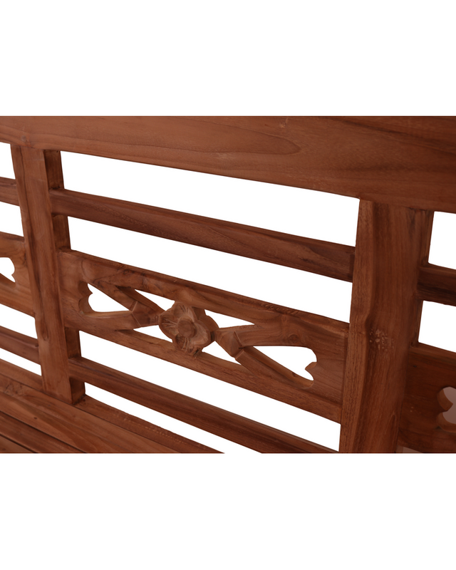 Rene Houtman Tuinbank Flower 4-zits Teak 190x50x89 cm