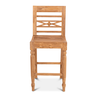 Rene Houtman Barstoel Hout Teak Flower 50x46x119 cm Rene Houtman Barstoel Hout Teak Flower 50x46x119 cm
