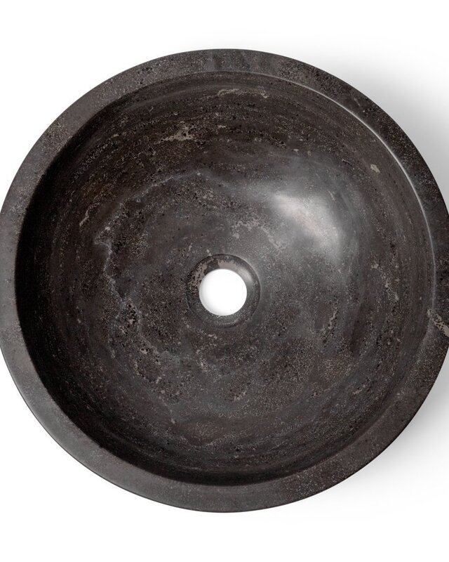 Wiesbaden Waskom Opzet Hardsteen Rond 40x12 cm