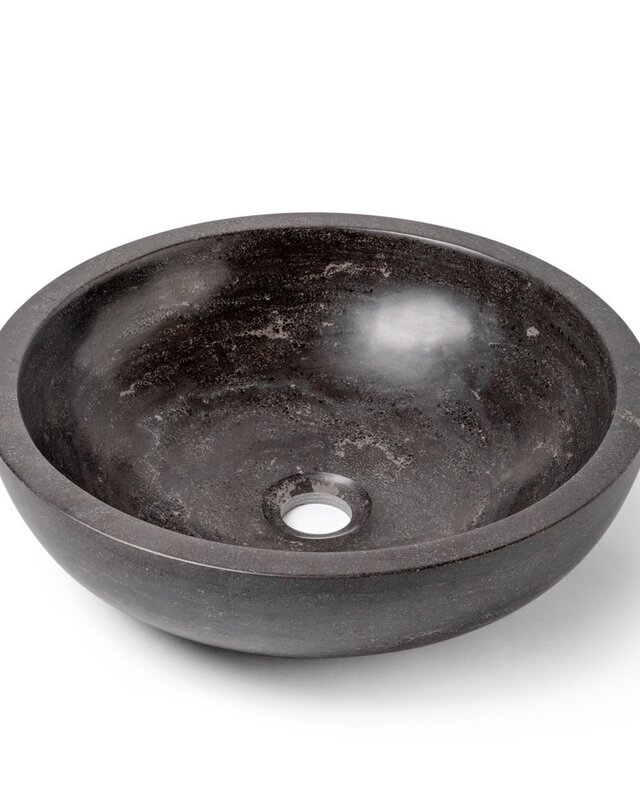 Wiesbaden Waskom Opzet Hardsteen Rond 40x12 cm