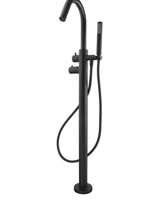 Wiesbaden Caral Thermostatische Badmengkraan - Mat Zwart