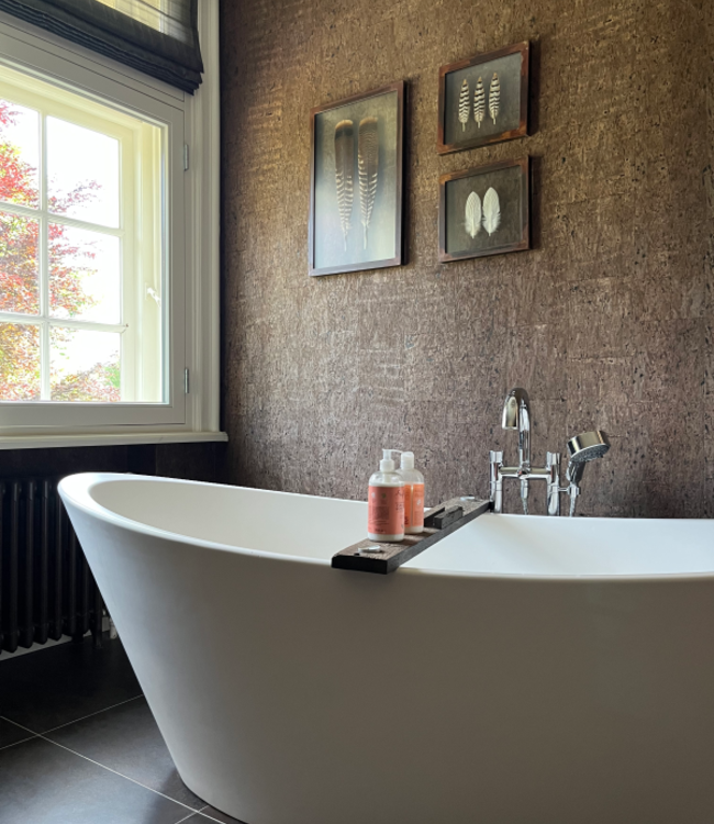 Rene Houtman Badplank Met Boekenhouder Eiken Wagonhout