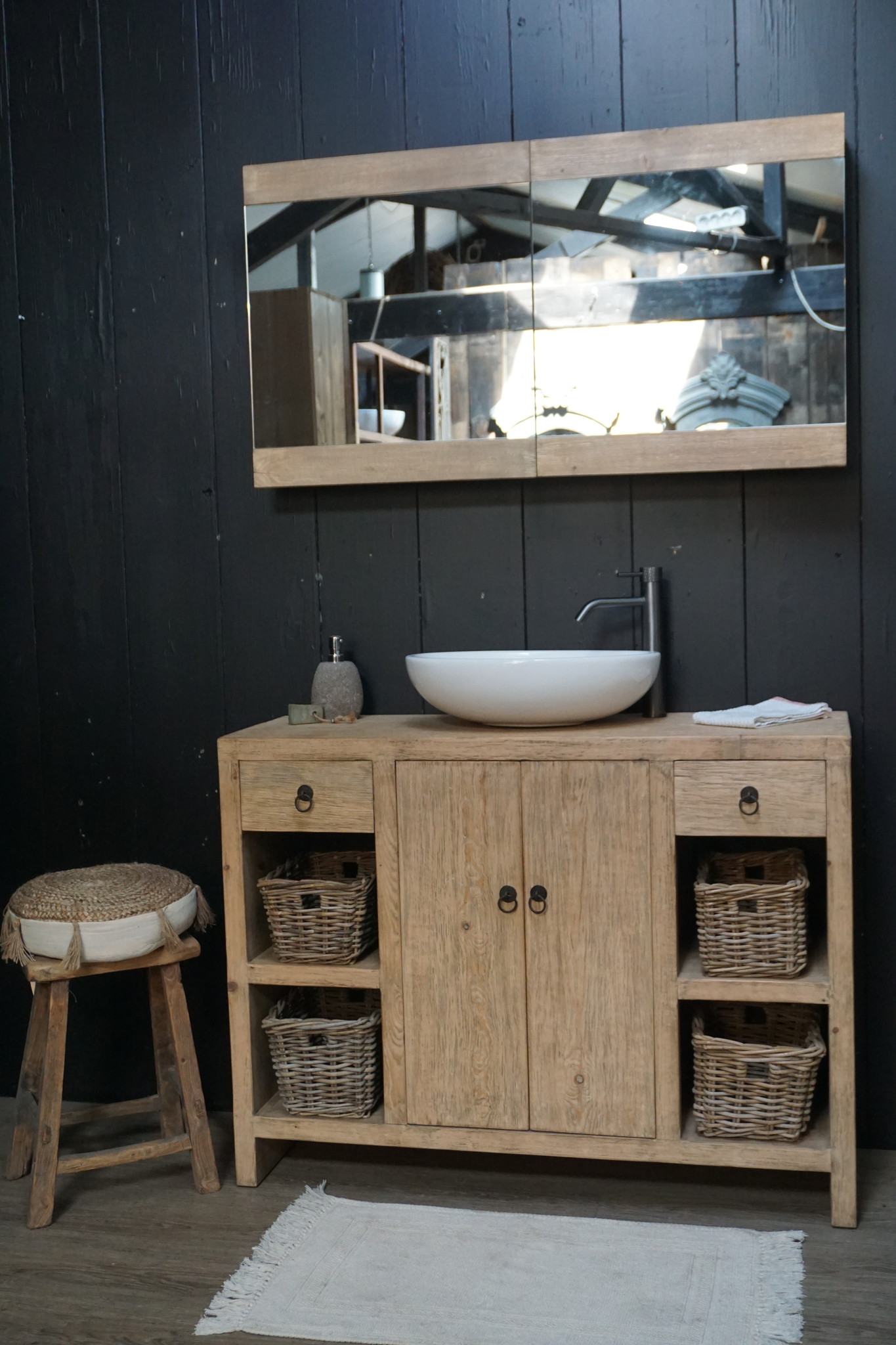 Rene Houtman Abella Houten Badkamermeubel 120 cm Naturel