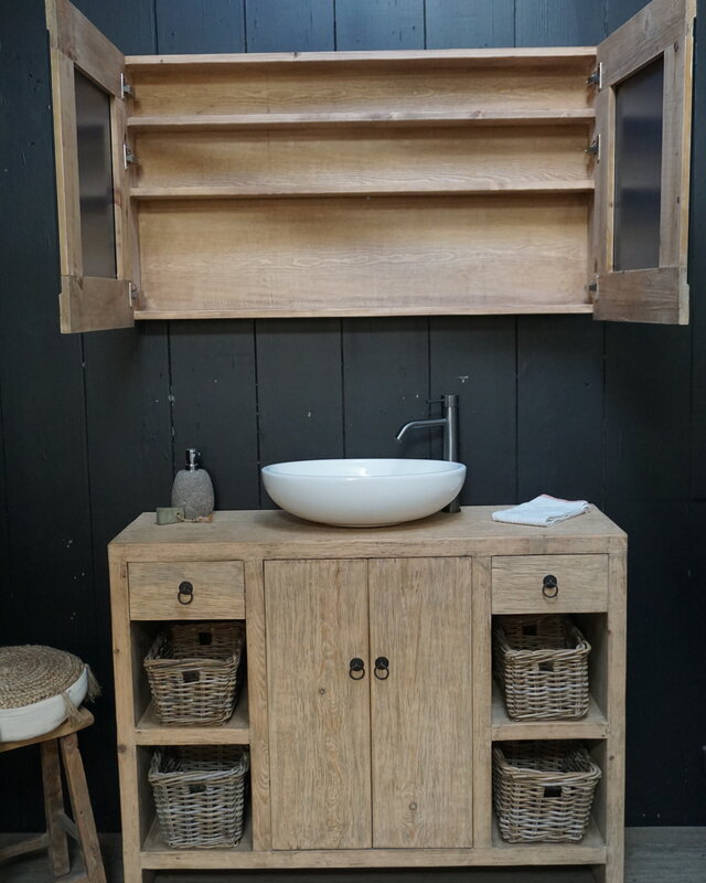 Rene Houtman Abella Houten Badkamermeubel 120 cm Naturel