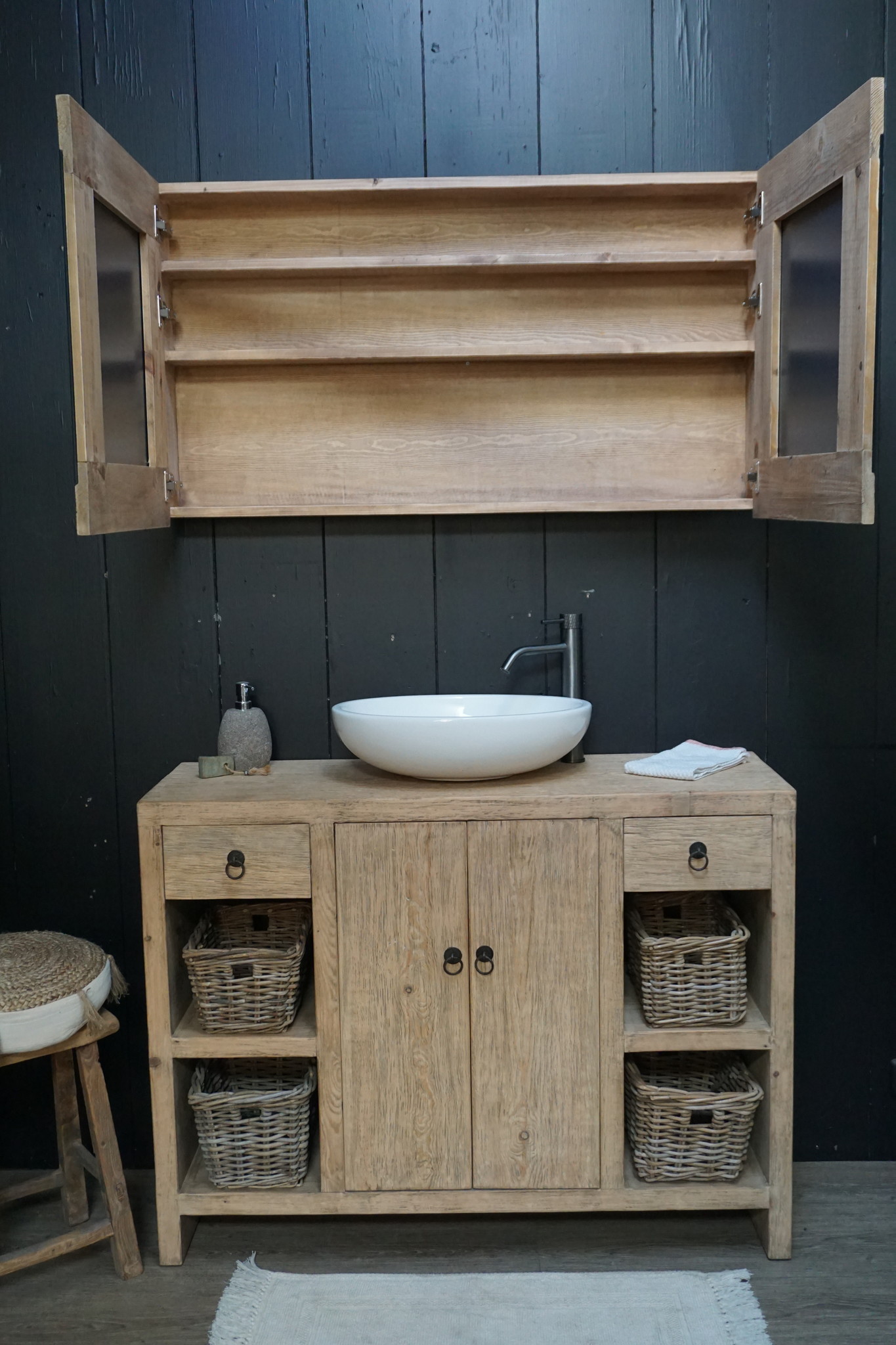 Rene Houtman Abella Houten Badkamermeubel 120 cm Naturel