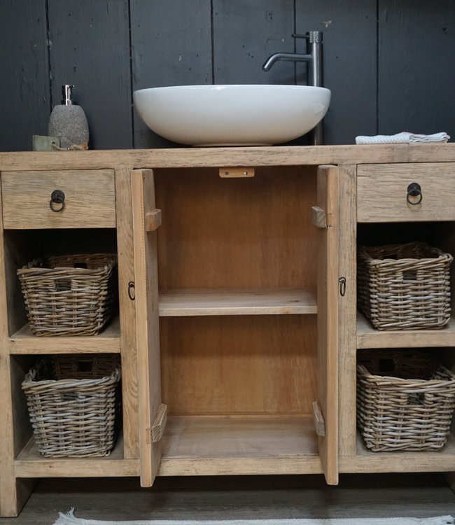 Rene Houtman Abella Houten Badkamermeubel 120 cm Naturel