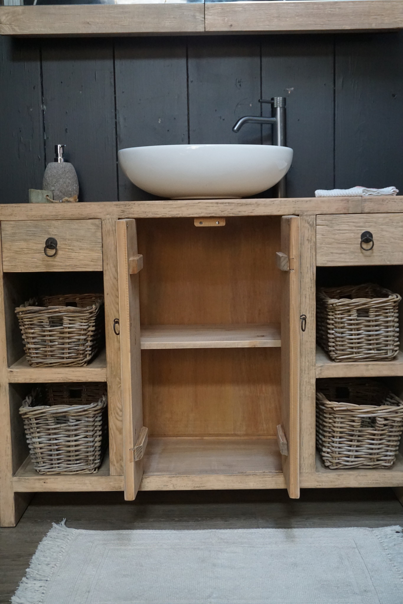Rene Houtman Abella Houten Badkamermeubel 120 cm Naturel