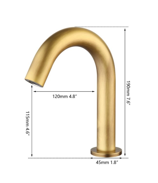 Rene Houtman Cesaro Kleine Sensorkraan - Koud Water - H19 cm