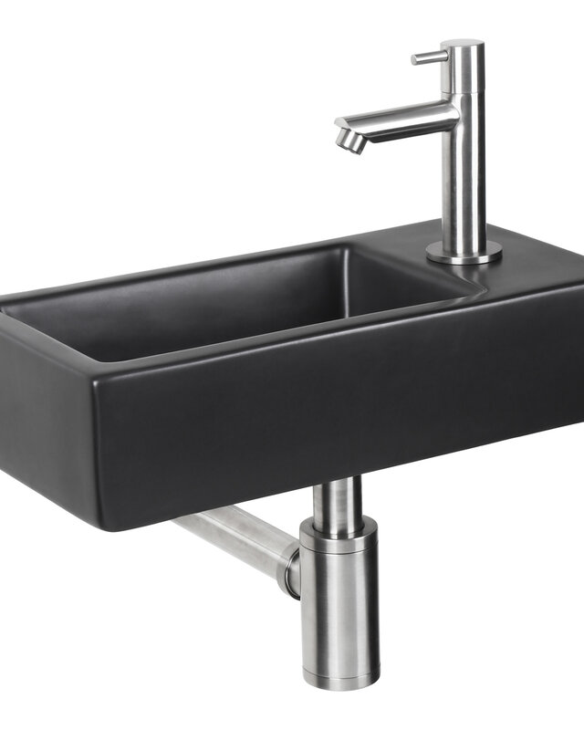 Differnz Differnz Hator Fonteinset - 37,5 x 18,5 x 9 cm - Mat Zwart