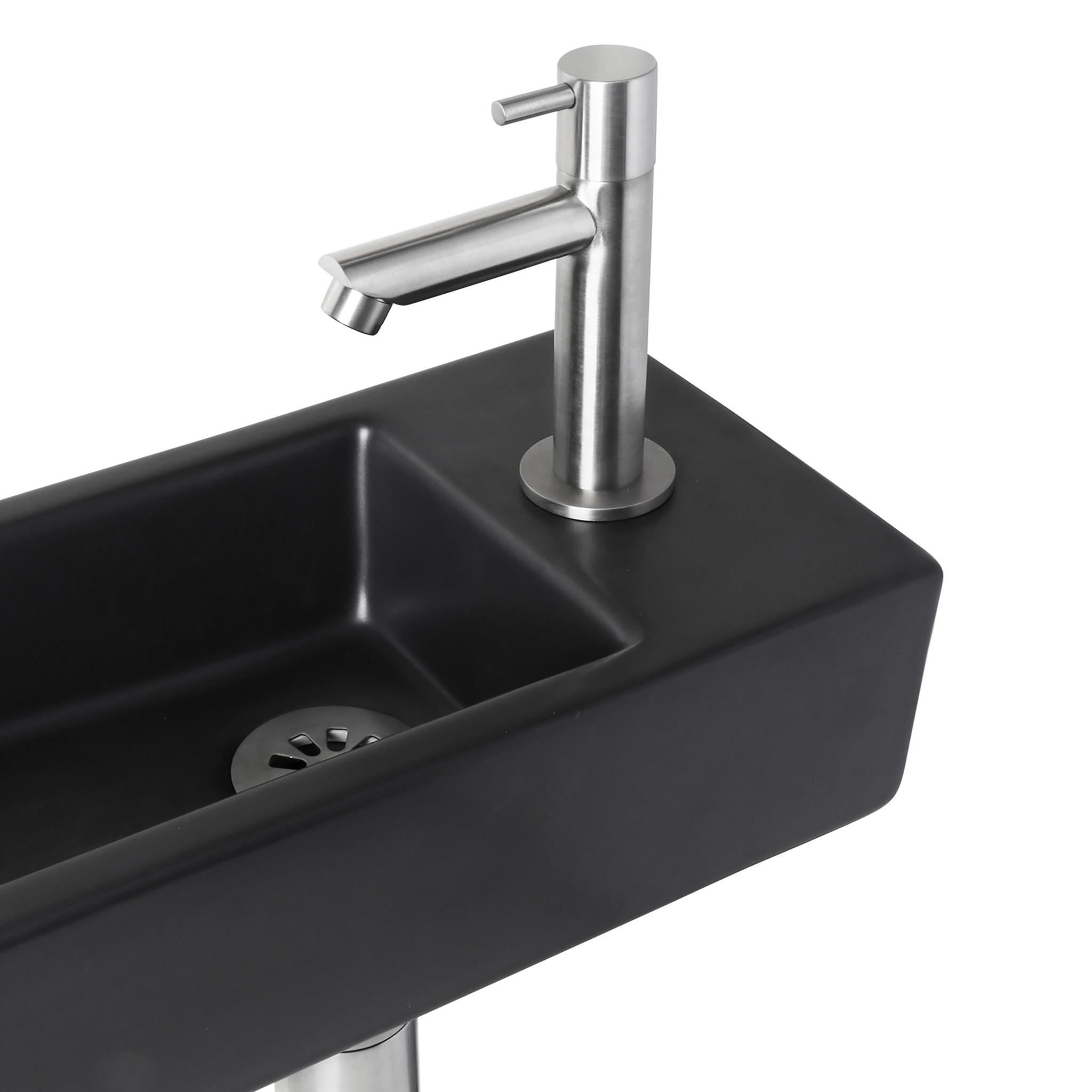 Differnz Differnz Hator Fonteinset - 37,5 x 18,5 x 9 cm - Mat Zwart