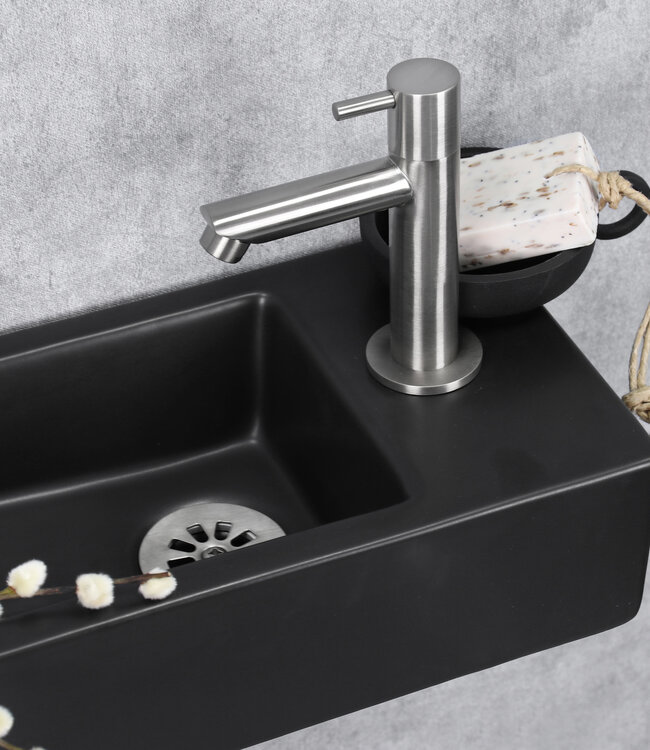 Differnz Differnz Hator Fonteinset - 37,5 x 18,5 x 9 cm - Mat Zwart