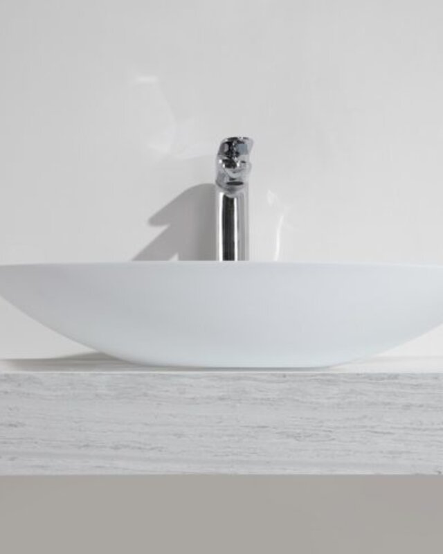 Wiesbaden Kim Waskom Ovaal - 59 x 35 x 11 cm - Mat Wit
