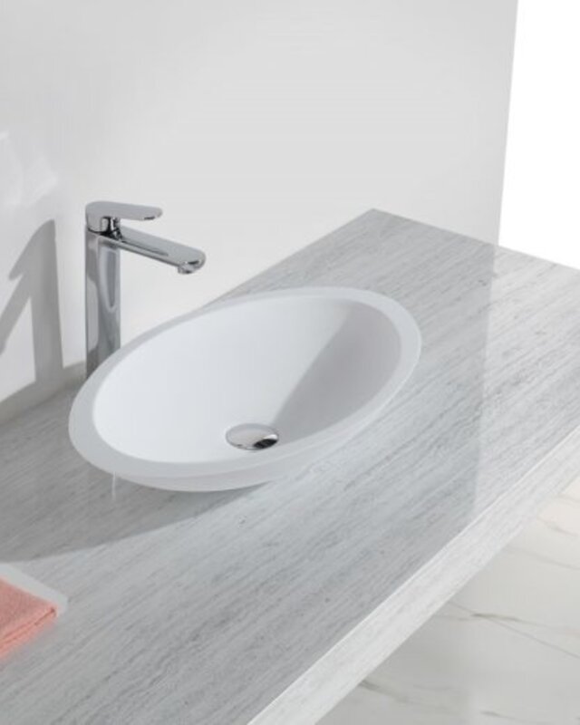 Wiesbaden Kim Waskom Ovaal - 59 x 35 x 11 cm - Mat Wit