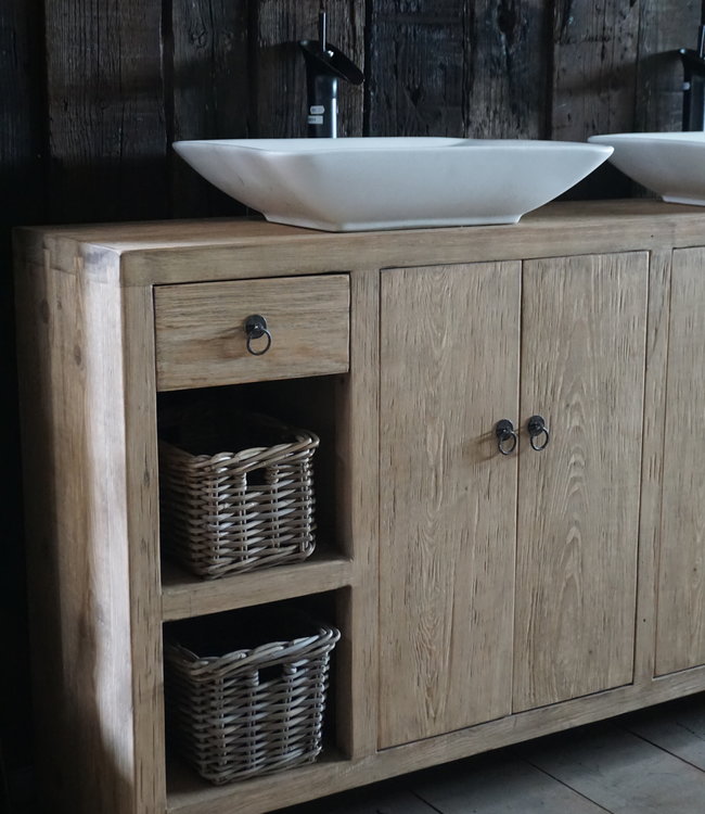 Rene Houtman Abella Houten Badkamermeubel 180 cm Naturel