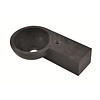 Fontein Rechts Rond 40x23x10 Hardsteen Gezoet
