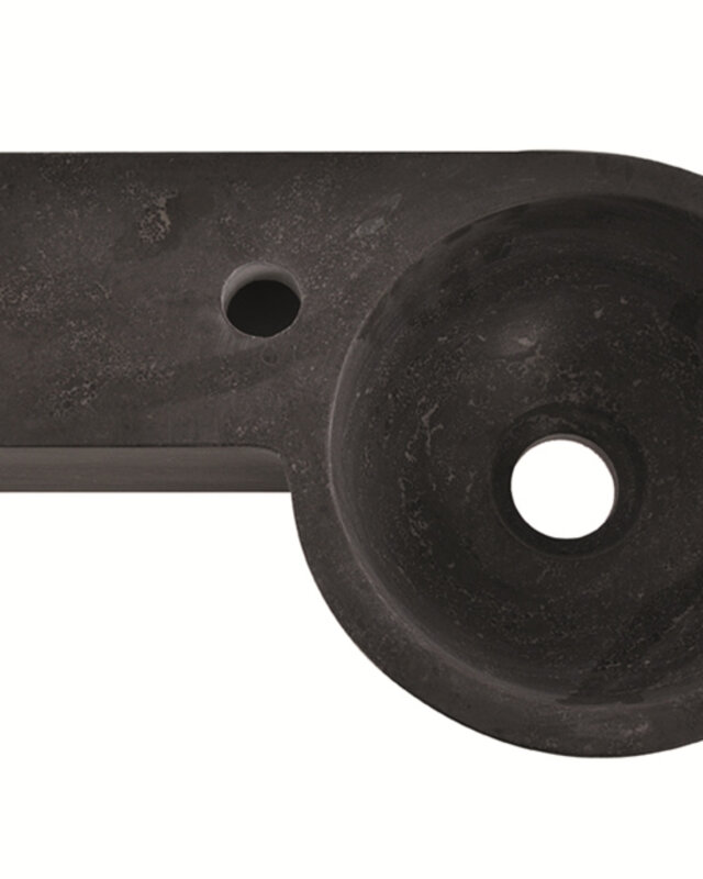 Wiesbaden Fontein Links Rond 40x23x10 Hardsteen Gezoet