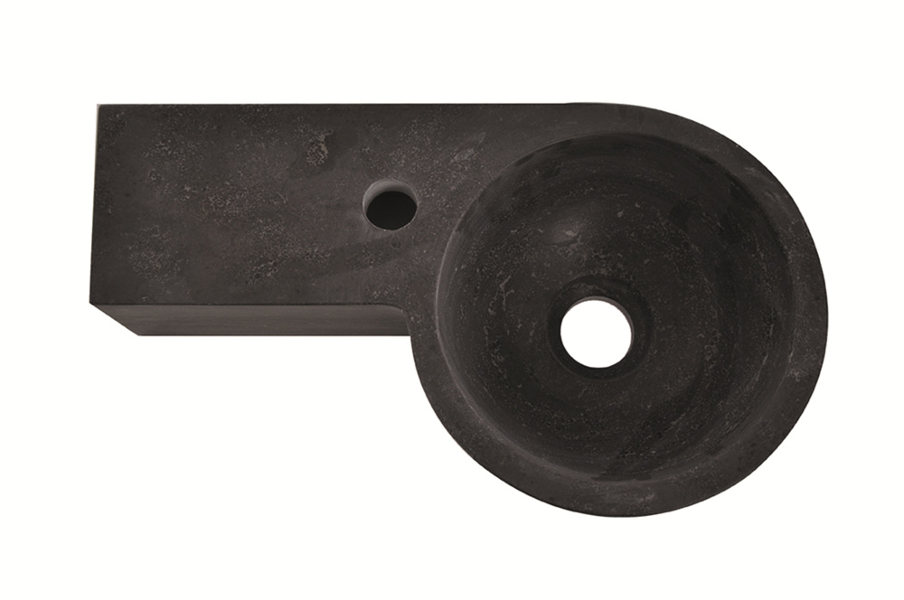 Wiesbaden Fontein Links Rond 40x23x10 Hardsteen Gezoet