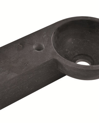 Wiesbaden Fontein Links Rond 40x23x10 Hardsteen Gezoet