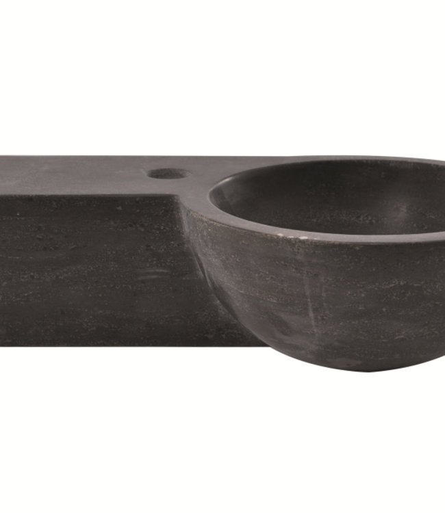 Wiesbaden Fontein Links Rond 40x23x10 Hardsteen Gezoet