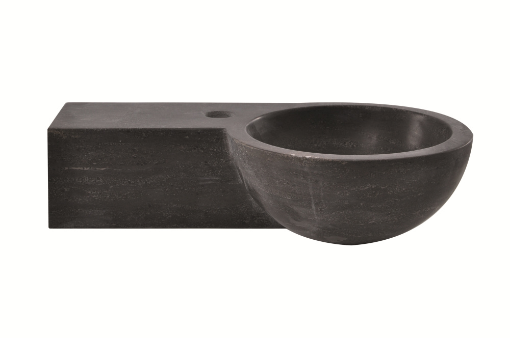 Wiesbaden Fontein Links Rond 40x23x10 Hardsteen Gezoet