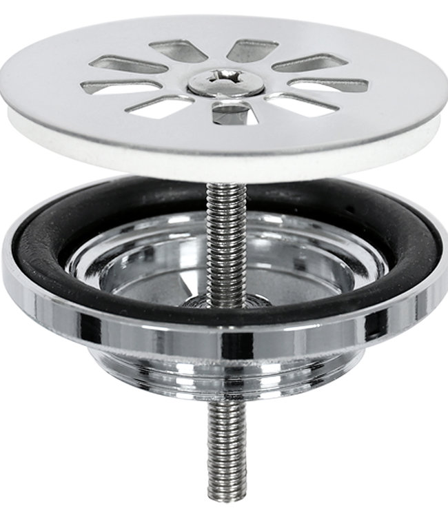 Rene Houtman Leo Set Hoekfontein Natuursteen Chroom Kort