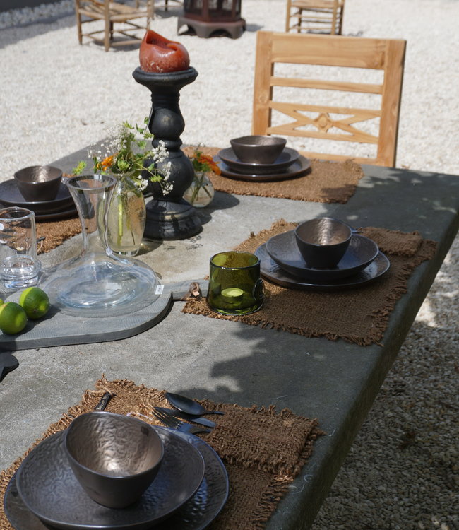 Rene Houtman Stoel Hout Teak Flower 50x4x90 cm