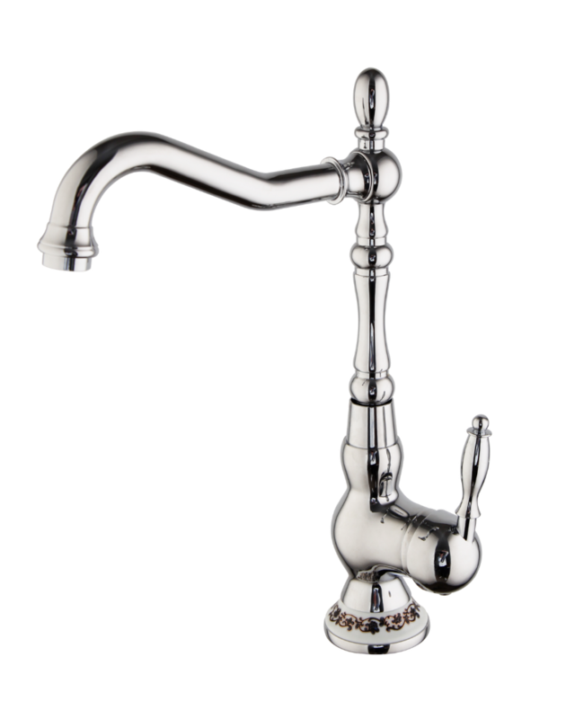 Rene Houtman Nostalgische Chromen Mengkraan - H33 cm