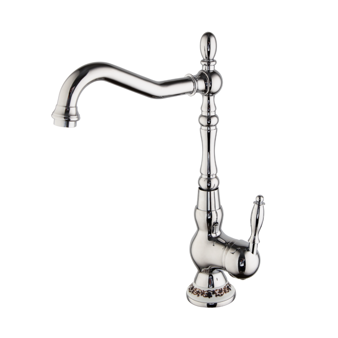 Rene Houtman Nostalgische Chromen Mengkraan - H33 cm