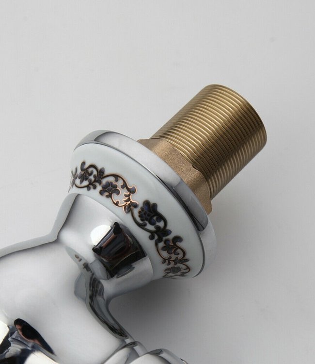 Rene Houtman Nostalgische Chromen Mengkraan - H33 cm