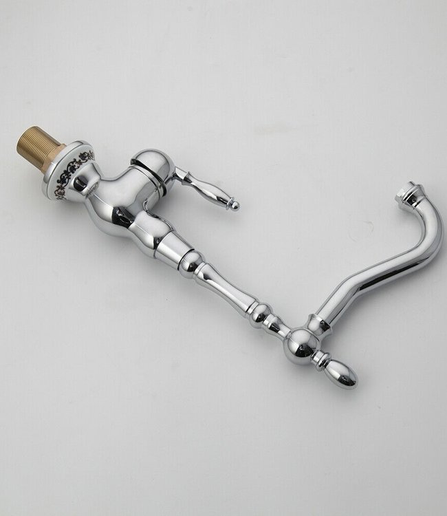 Rene Houtman Nostalgische Chromen Mengkraan - H33 cm