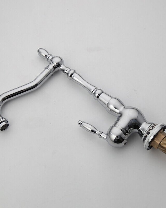 Rene Houtman Nostalgische Chromen Mengkraan - H33 cm