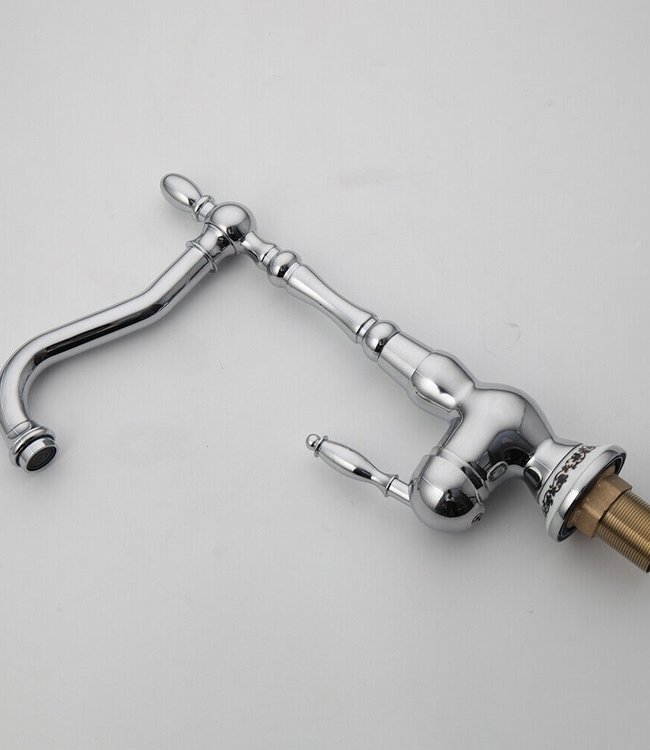 Rene Houtman Nostalgische Chromen Mengkraan - H33 cm