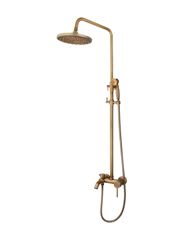 Rene Houtman Bronskleurige Regendouche - H117,5 cm