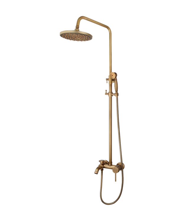 Rene Houtman Bronskleurige Regendouche - H117,5 cm