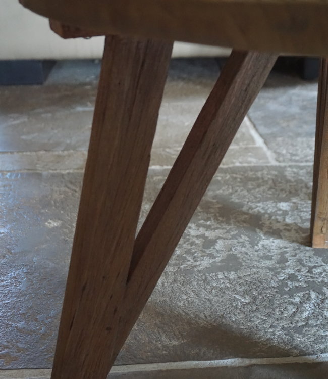 Rene Houtman Salontafel Set Van 2 - Rond Naturel B81xB60 cm