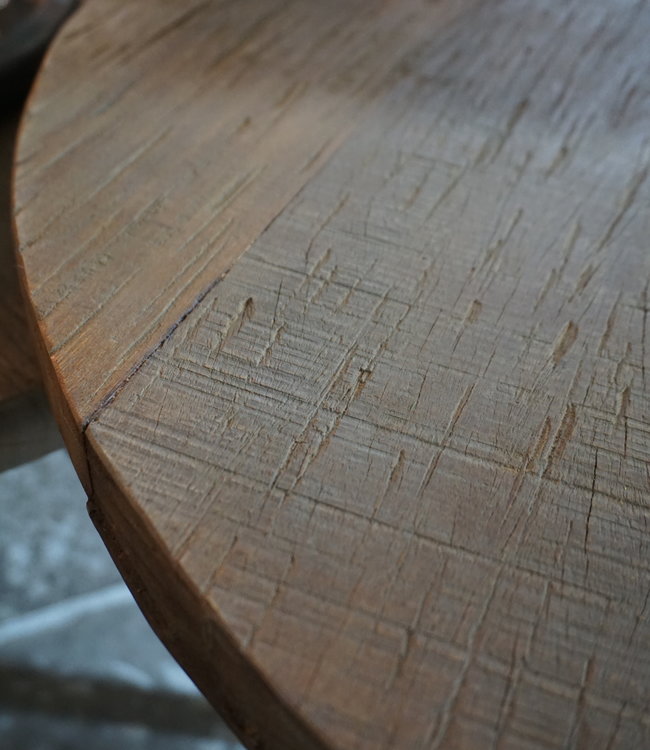 Rene Houtman Bijzettafel Set Van 2 - Rond Naturel B81xB60 cm