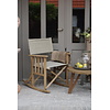 Regisseursstoel Flo lichtgrijs/sand Hout 75x60x86cm