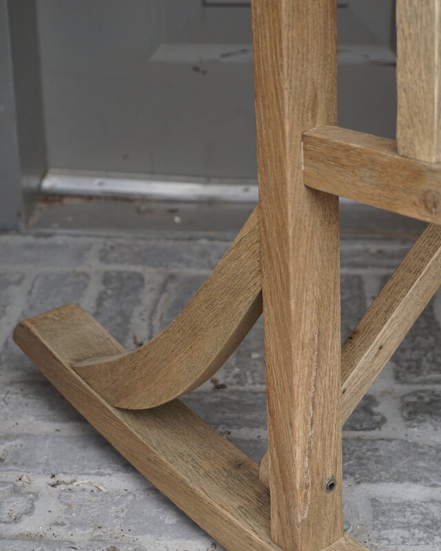Rene Houtman Regisseursstoel Flo lichtgrijs/sand Hout 75x60x86cm